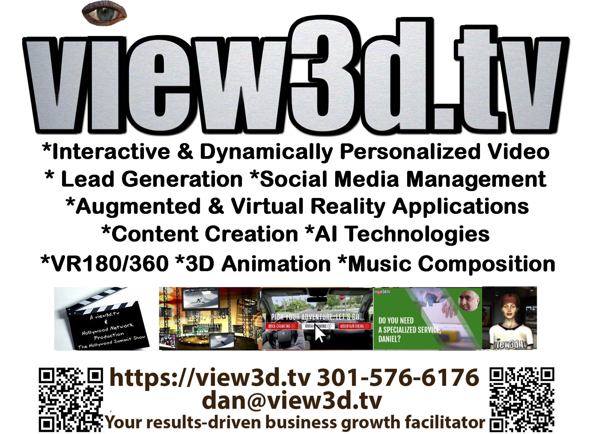 View3d tv - interactive dynamic personalized video generation management.