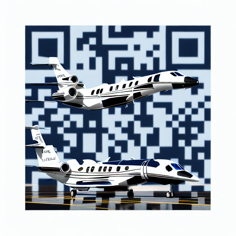 Qr code image of two jets flying in the sky.